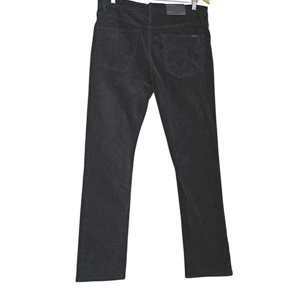 NWT Jachs NY Straight Fit Stretch Corduroy Pants Charcoal Mens 34x32‎ $119